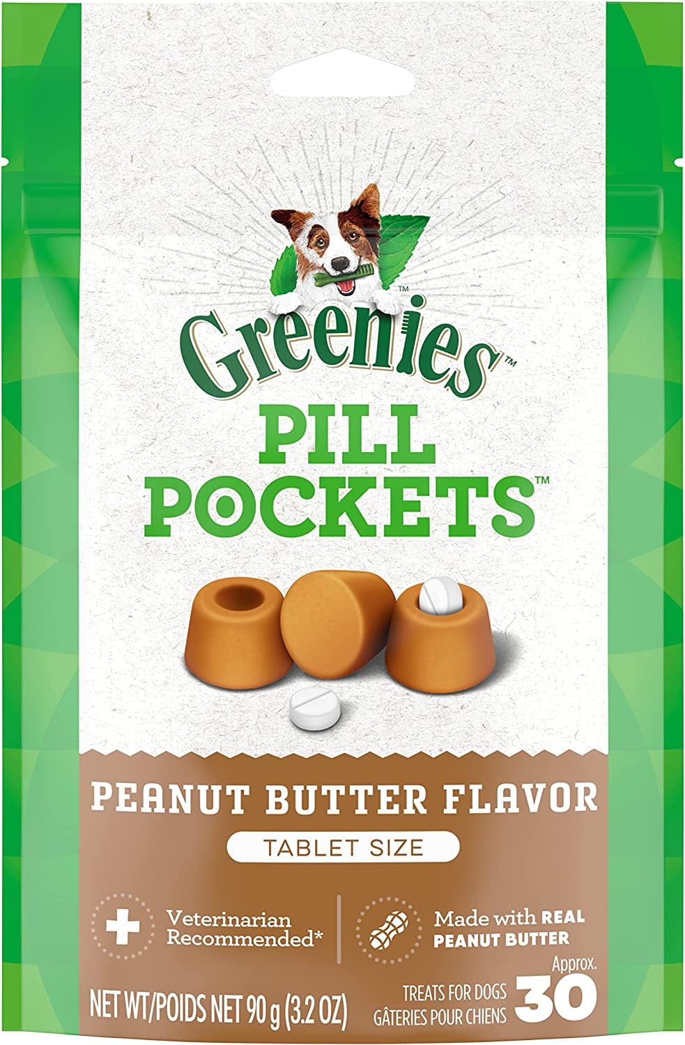 Peanut Butter Flavor Pill Pockets for Dogs 4 Pack A41815