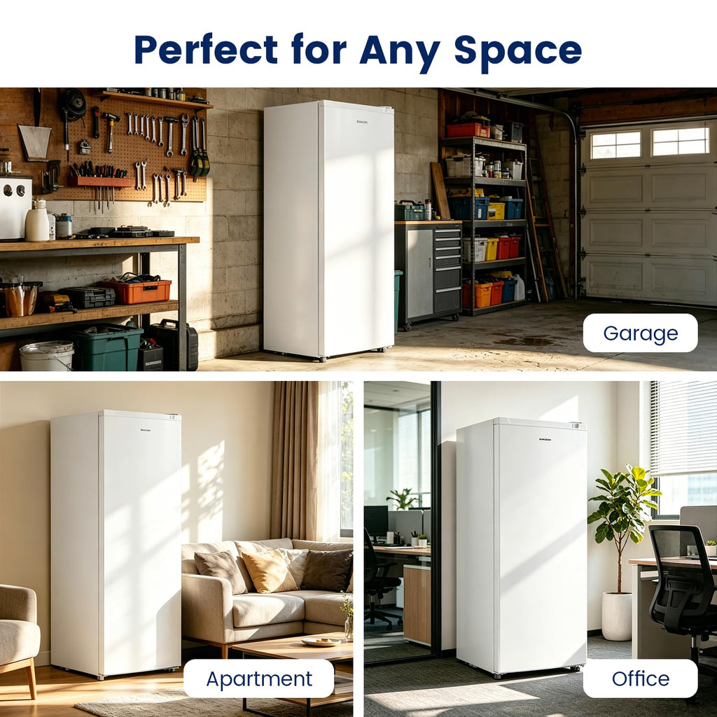 White 6.5 Cu.ft Upright Freezer D1825