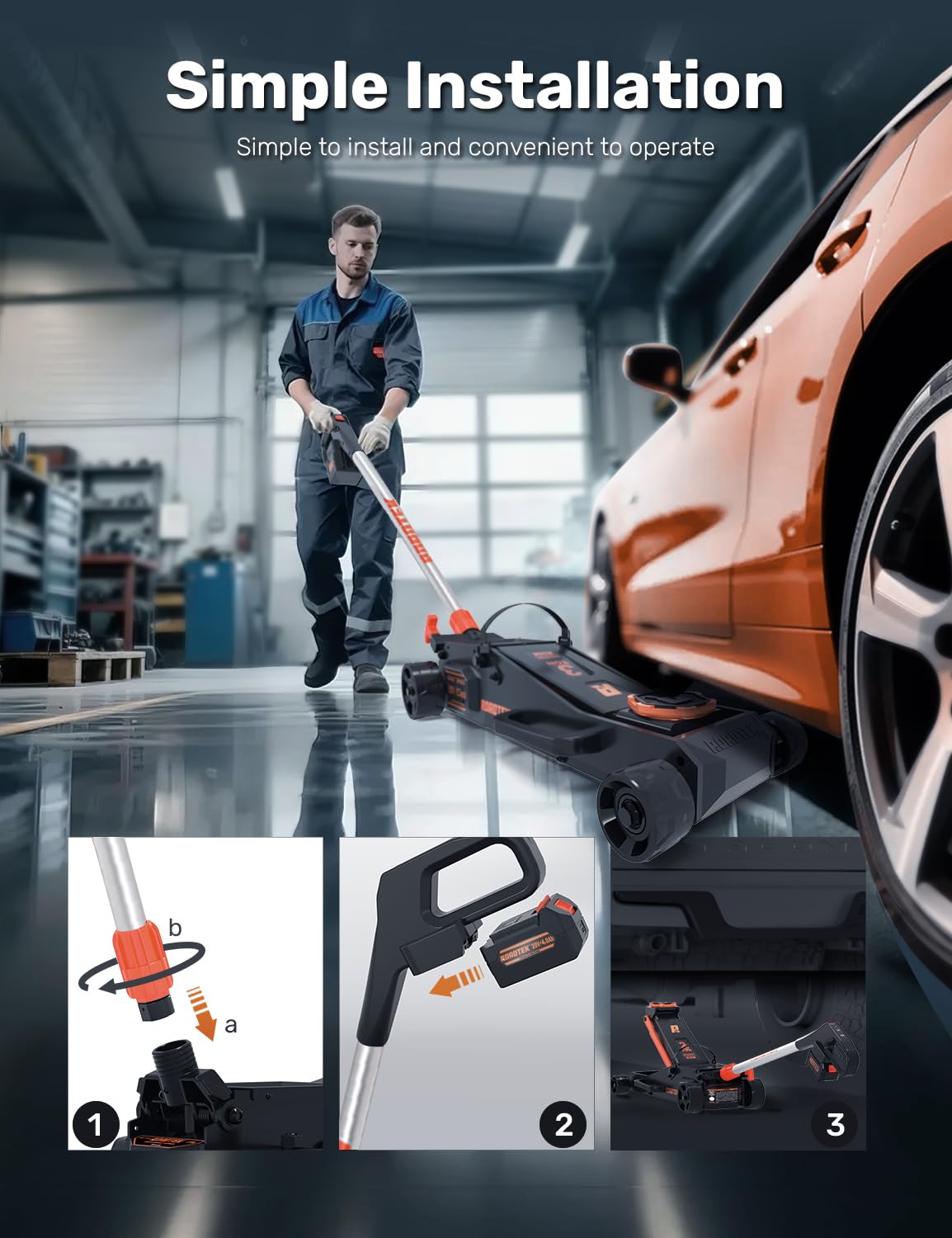 3 Ton Low Profile Electric Floor Jack U859