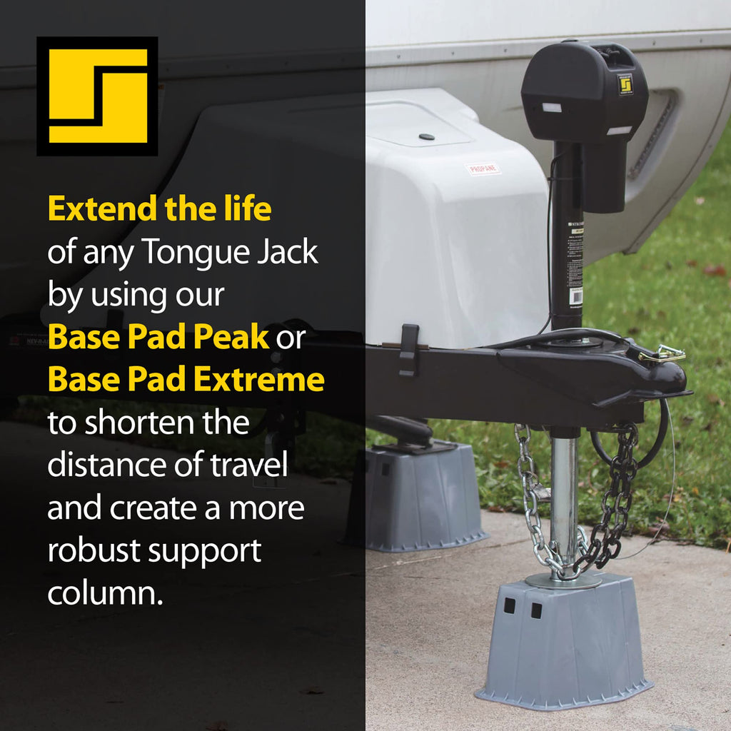 Electric Tongue Jack with Ball Screw Mechanism, 18" Travel & 4.5" Drop Down Leg, 4500 lb U8522
