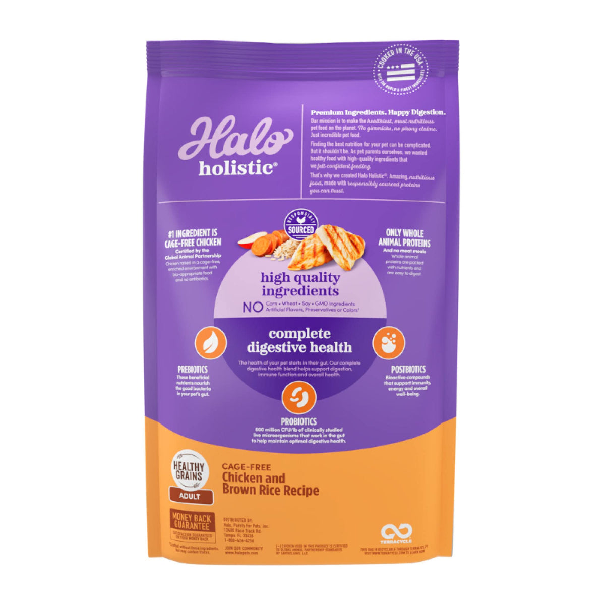 Dry Dog Food, Cage-Free Chicken & Brown Rice Recipe, 21 lb K685