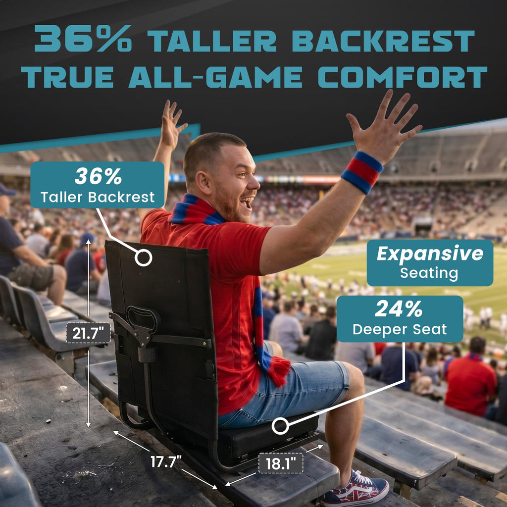 Folding Stadium Seat with Back Support G701