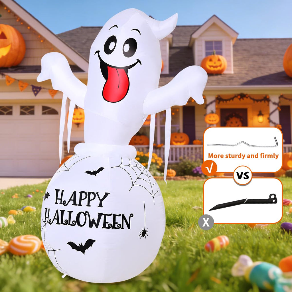 6FT Halloween Inflatables Ghost Yard Decor C625322