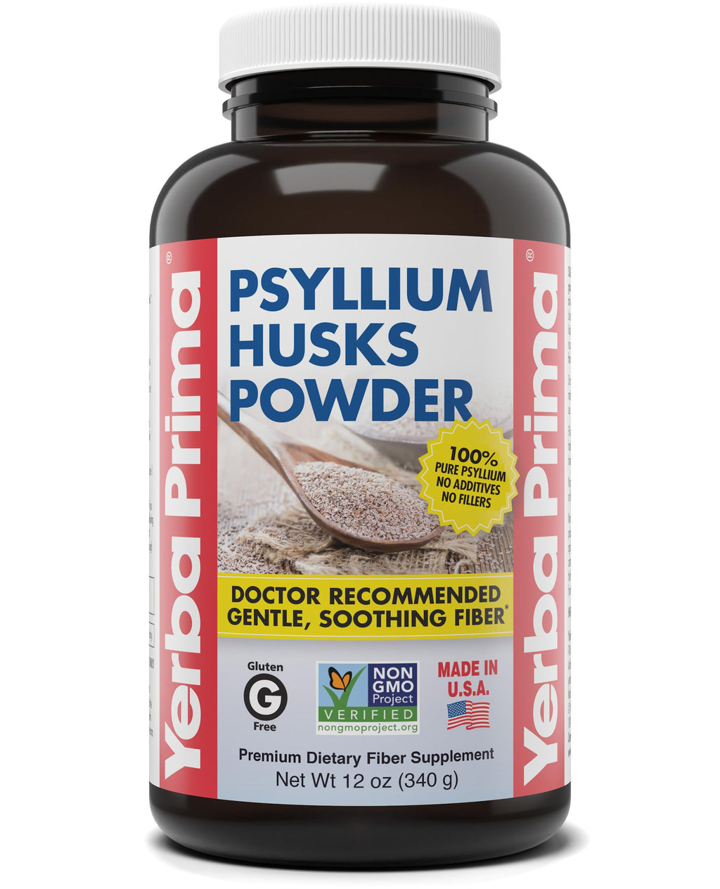 Psyllium Husks Powder 12 oz Fiber Supplement E45895