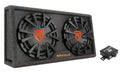 Dual 12" Slim Vented Powered Car Subwoofer Enclosure I39309