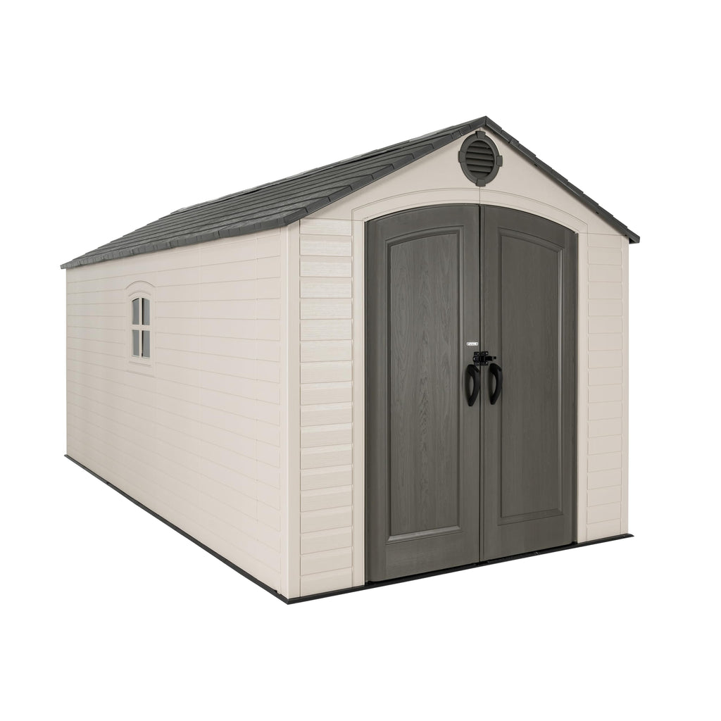 8x15 Ft Desert Sand Resin Outdoor Storage Shed C794485