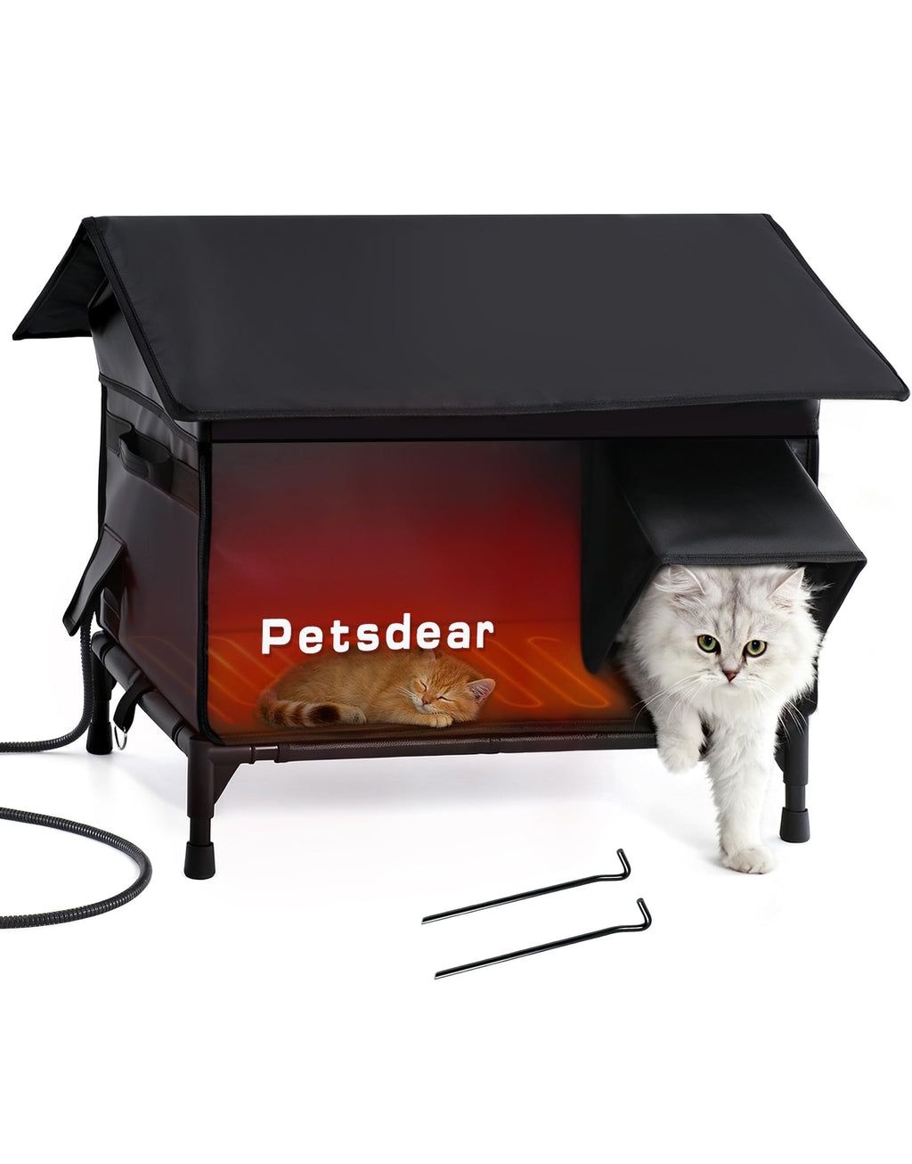 Heated Outdoor Cat House Y83805