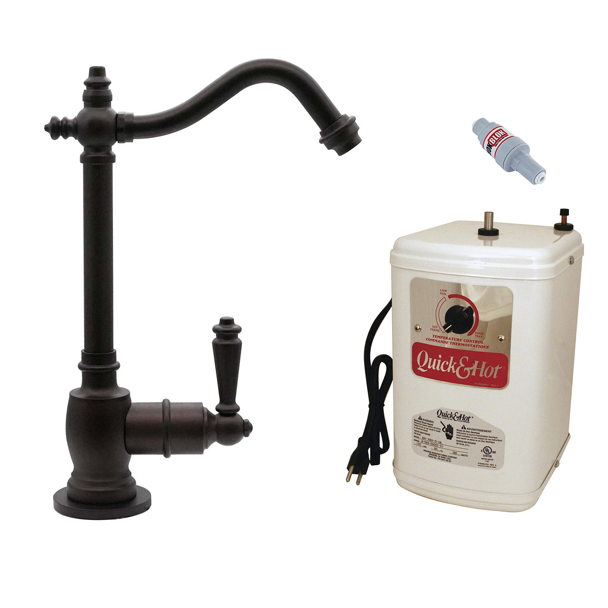 9" 1-Handle Hot Water Dispenser Faucet with Heating Tank, Oil Rubbed Bronze Q77133