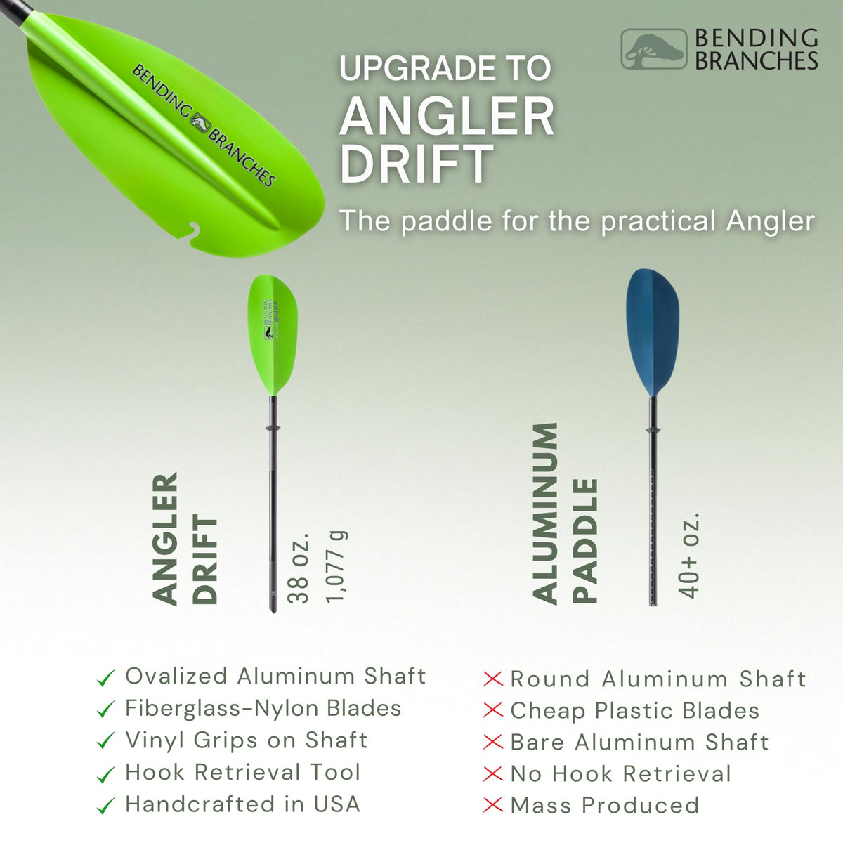 Snap-Button Kayak Fishing Paddle H9383