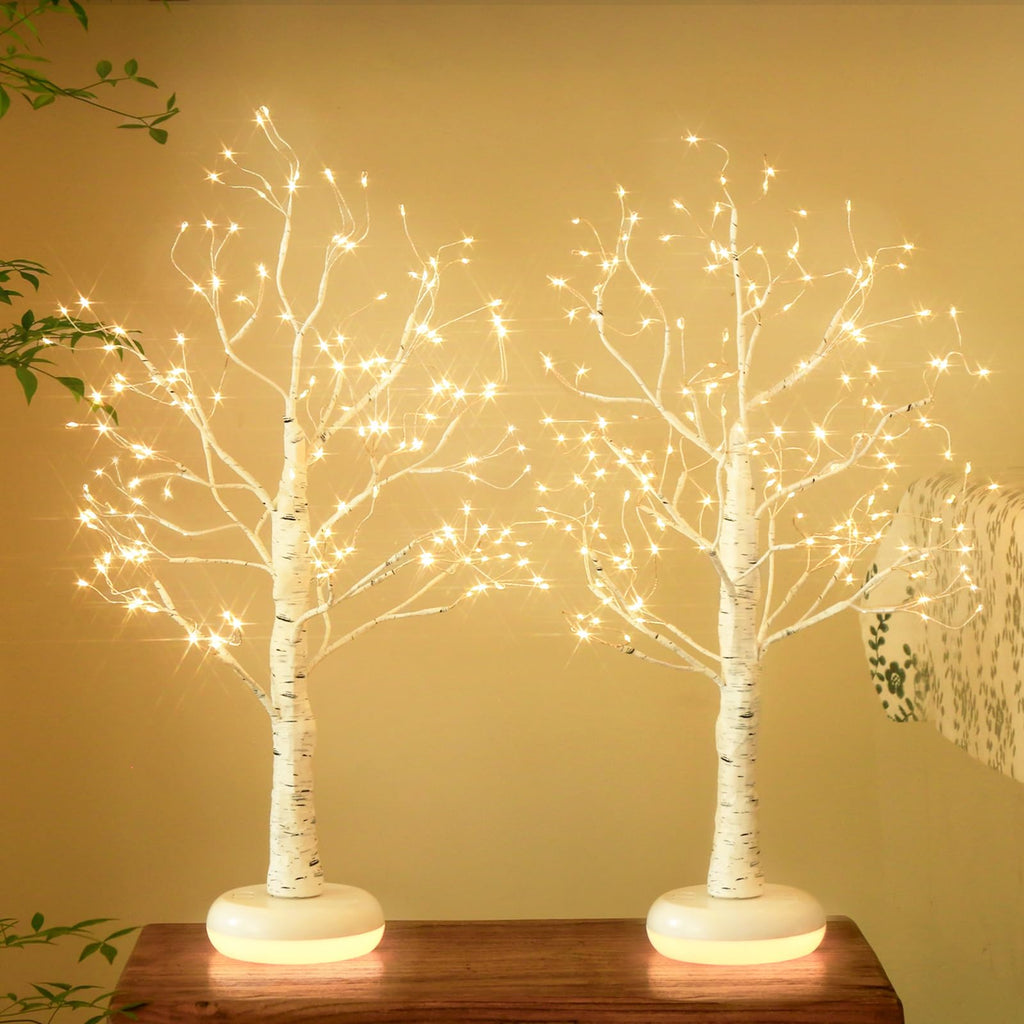 Birch Tree with Lights S294075