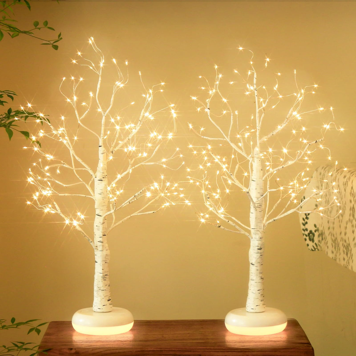 Birch Tree with Lights S294075