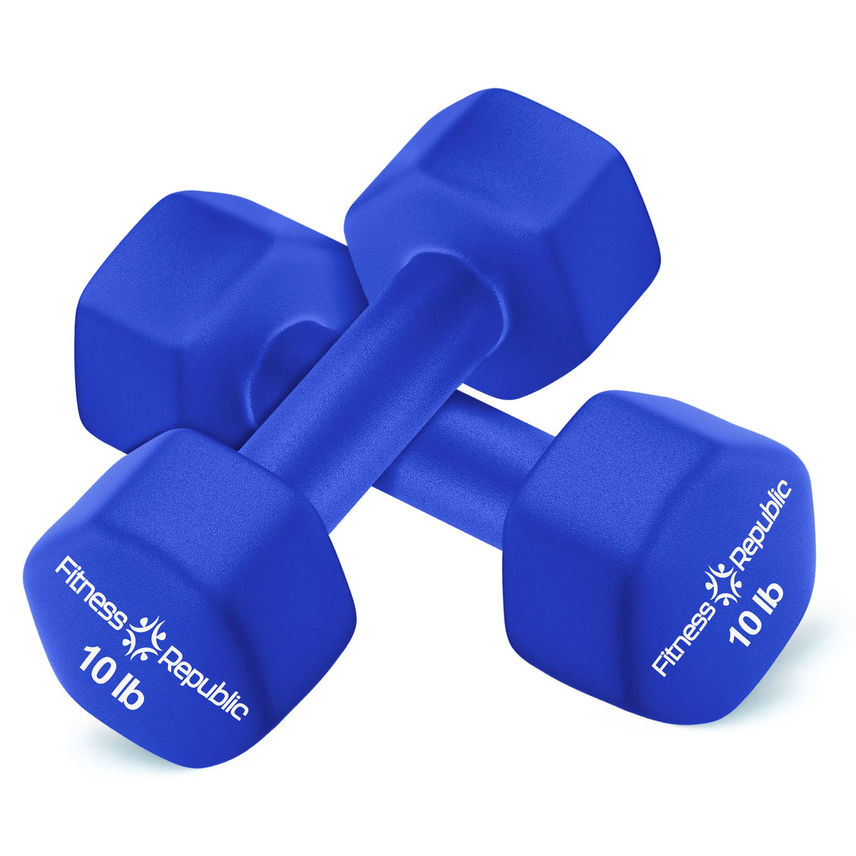 Neoprene Dumbbell Set of 2 Non-Slip Hex Shape E515