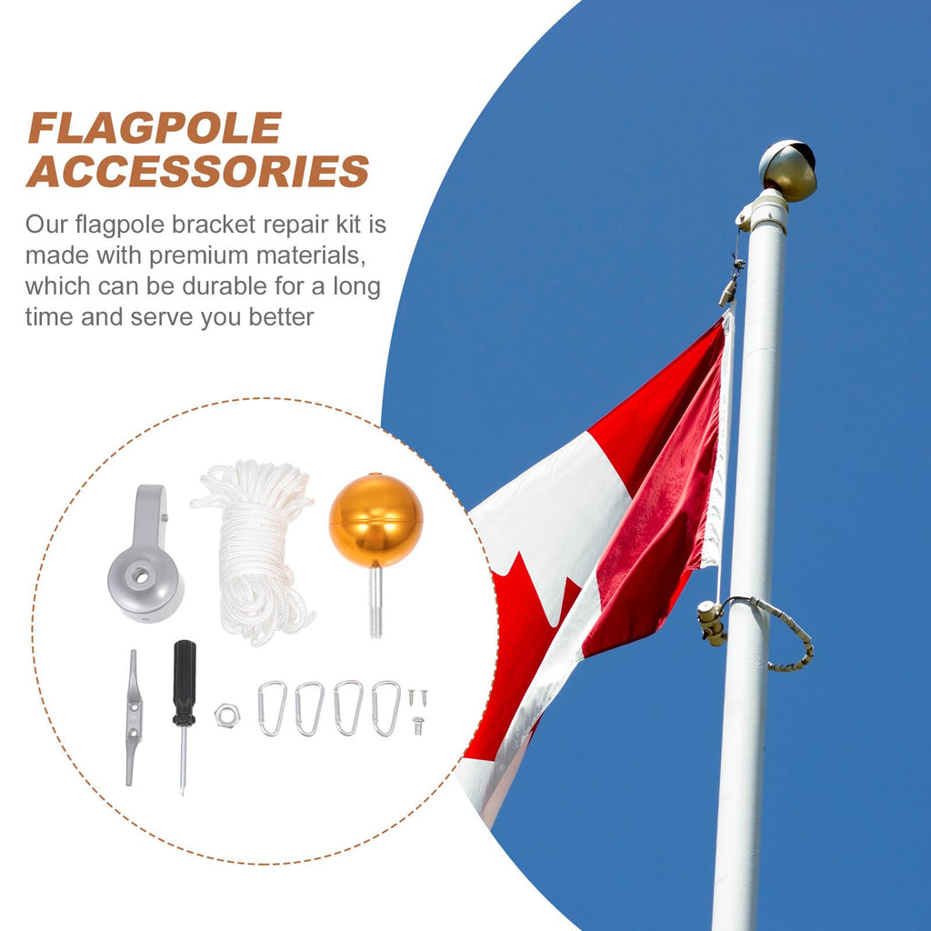 Heavy Duty Flagpole Kit Metal Repair Parts V355