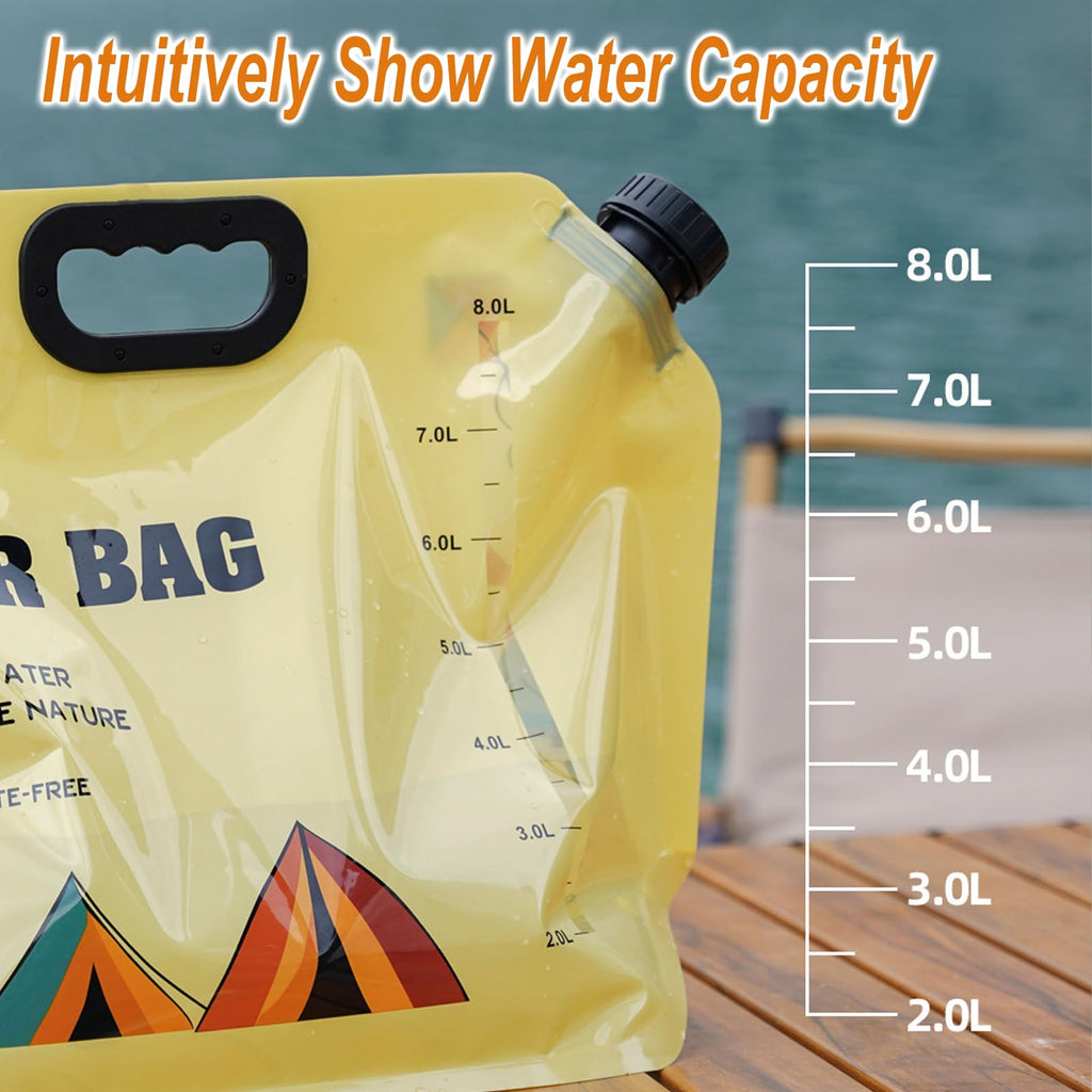 Collapsible 2 Gallon Water Container with Faucet P6746