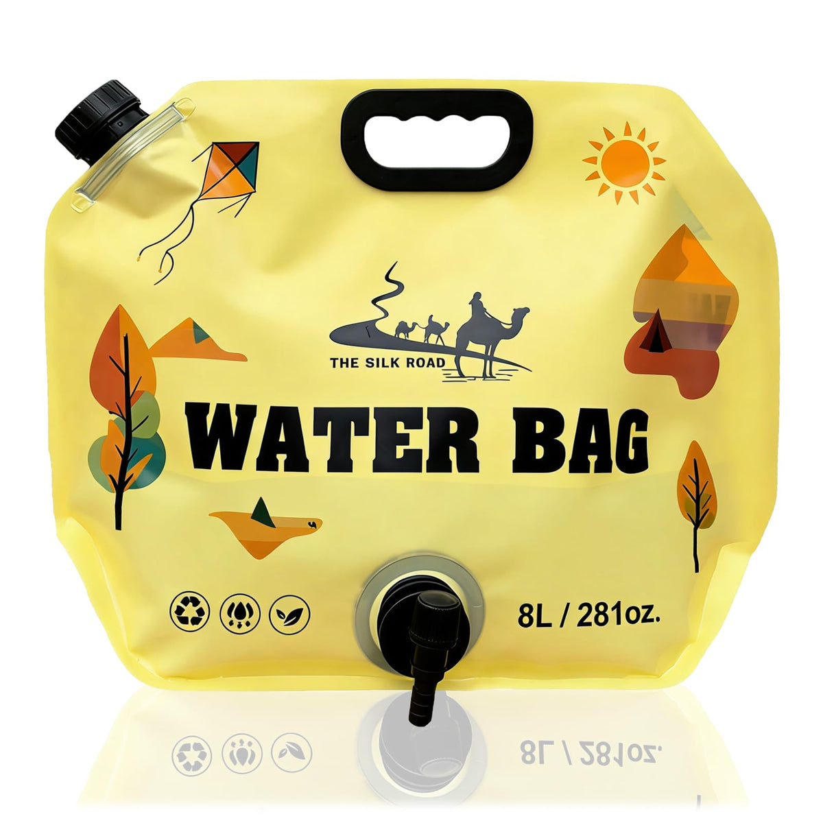 Collapsible 2 Gallon Water Container with Faucet P6746
