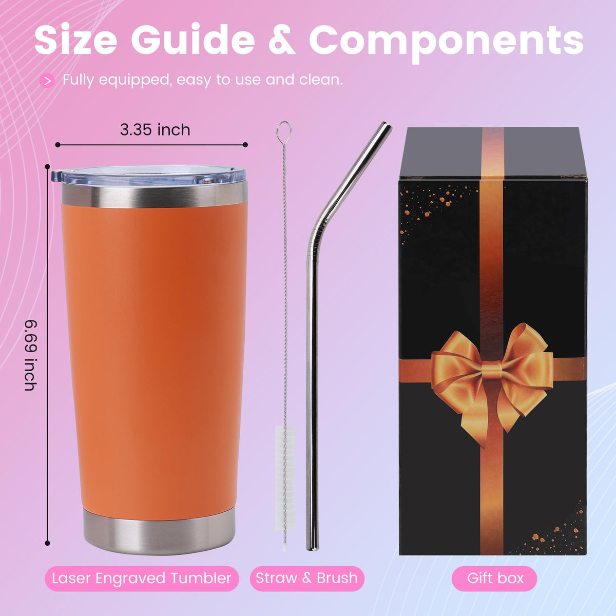 20 oz Insulated Tumblers 12 Pack J717