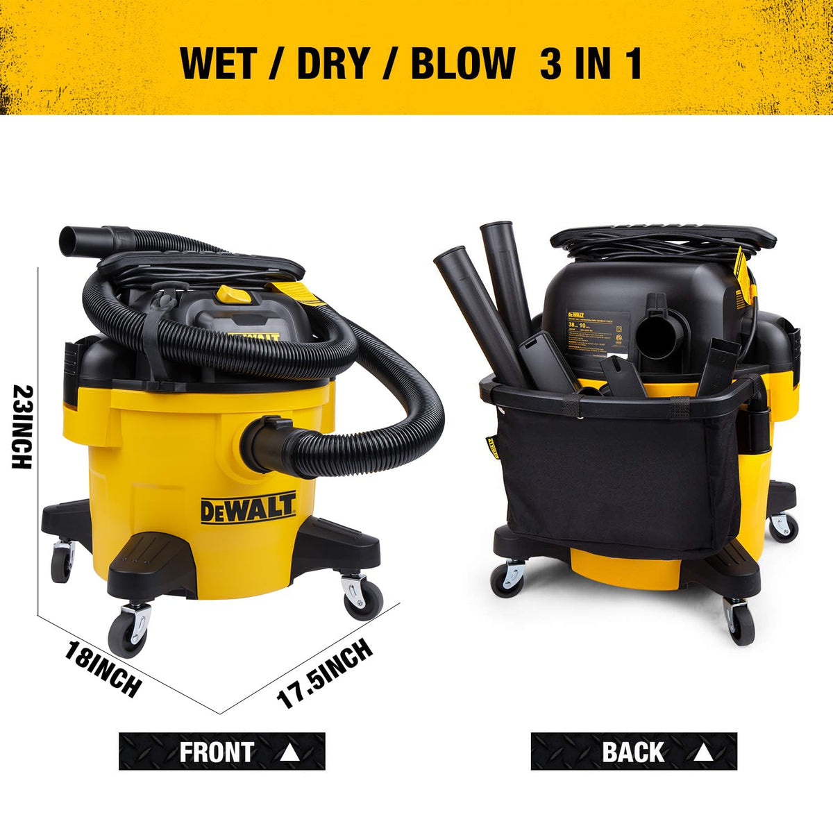 10 Gallon Wet Dry Shop Vacuum with Attachments S60965