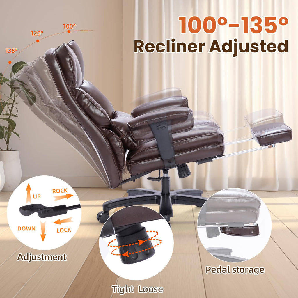 Big and Tall Office Chair with Foot Rest C74868