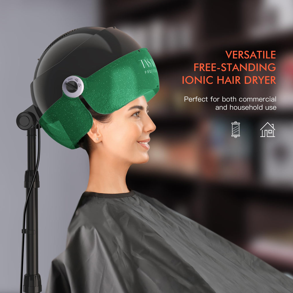 1875W Ionic Hooded Hair Dryer with 3 Temperature Settings I9884