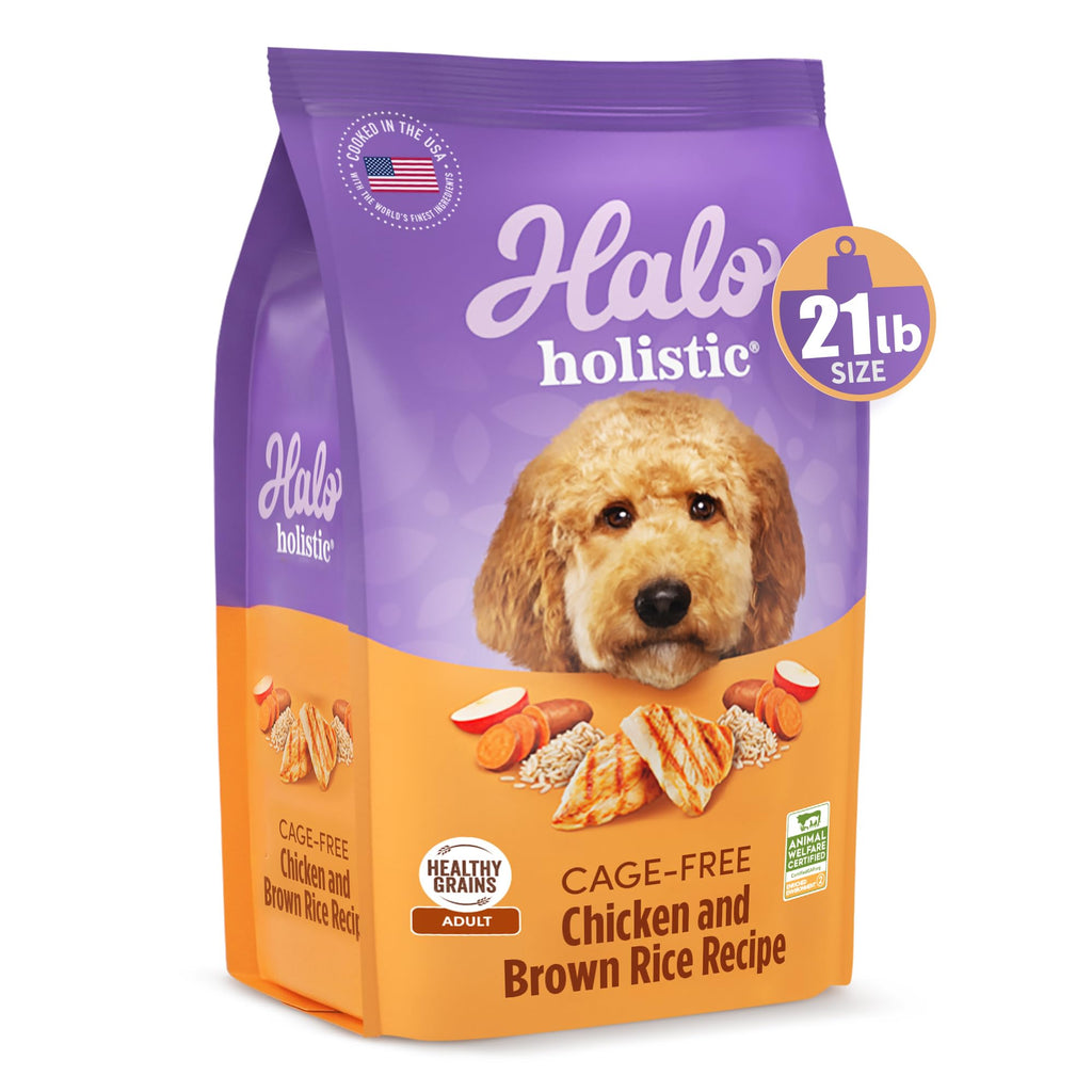 Dry Dog Food, Cage-Free Chicken & Brown Rice Recipe, 21 lb K685