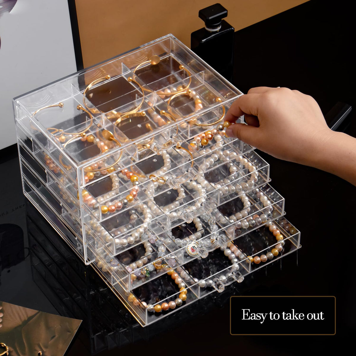 Earring Organizer Box 30 Compartments M973