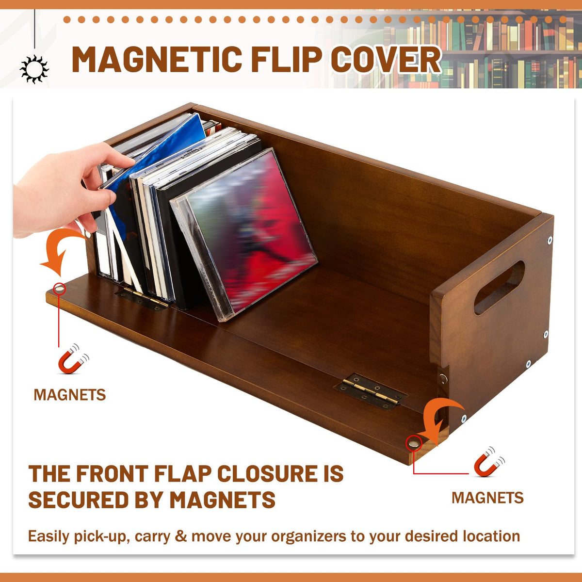 2 Set Wooden CD Storage Box J128566