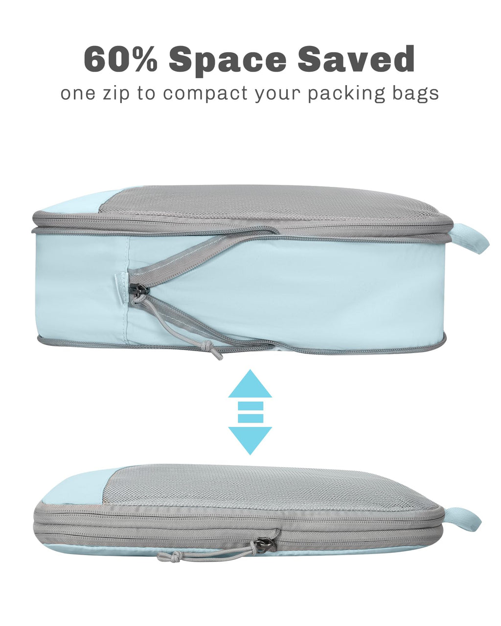 Rolling Backpack with Wheels 43L with Packing Cubes Set 6PC R26170