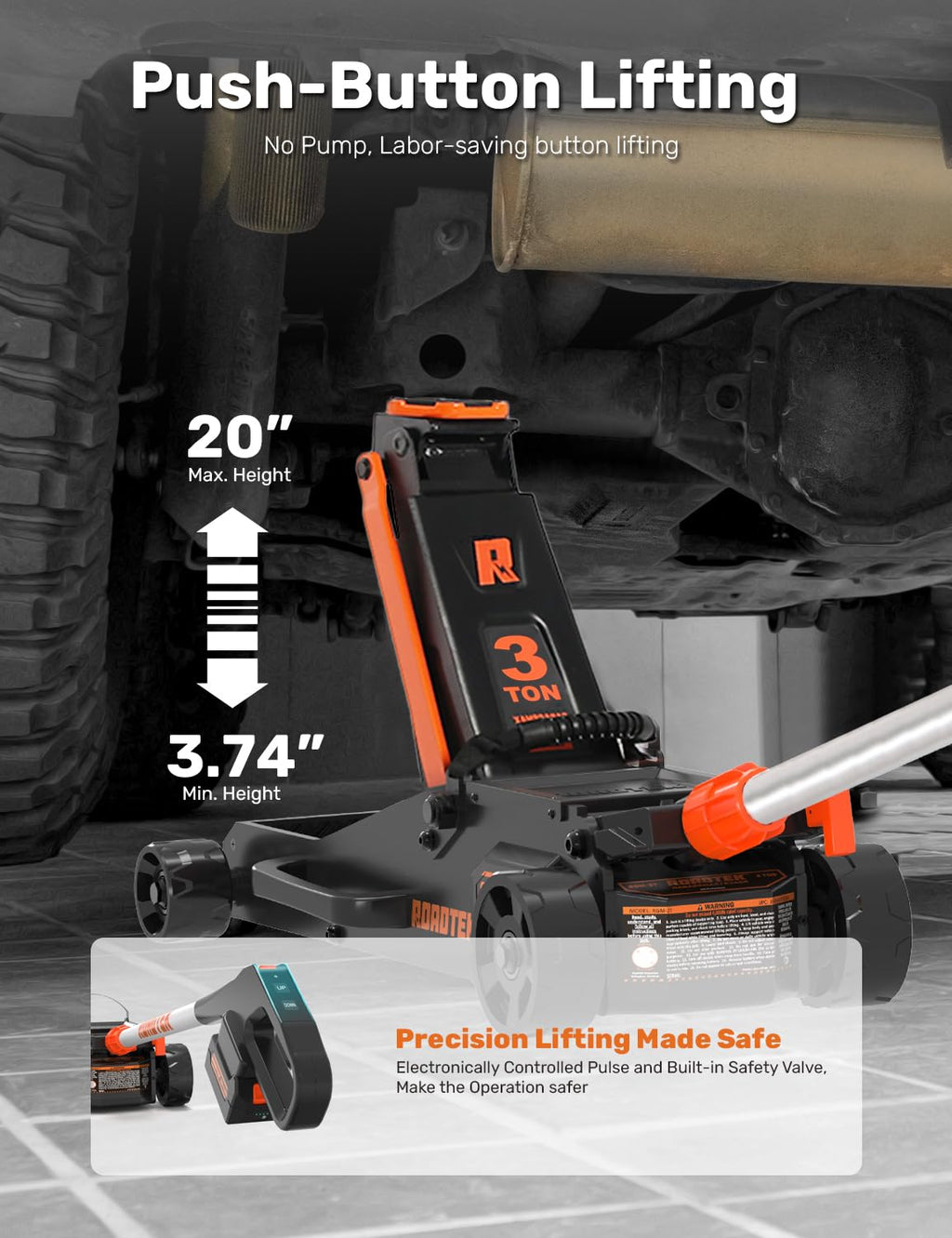 3 Ton Low Profile Electric Floor Jack U859