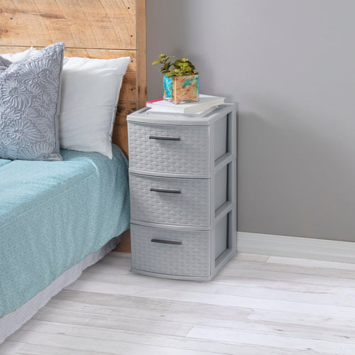 3 Drawer Plastic Storage Organizer, 2 Pack G15664