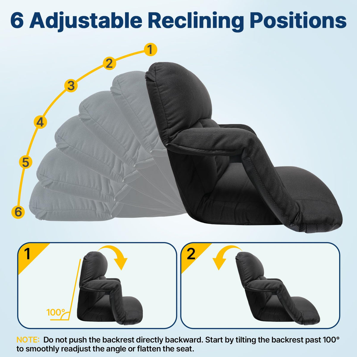 25'' Stadium Seat with Back Support, 2pcs M192