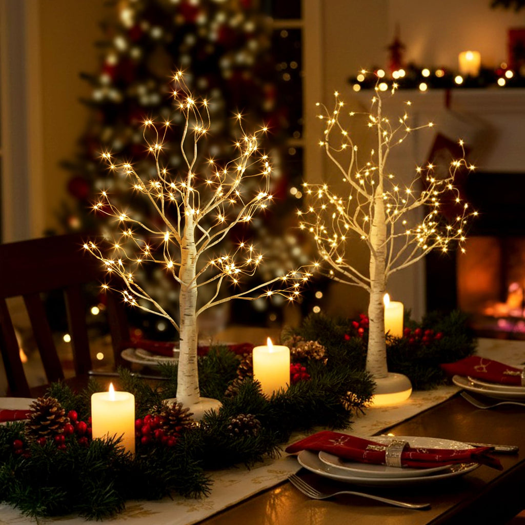 Birch Tree with Lights S294075