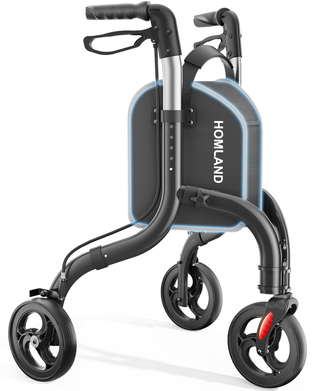 Foldable 3 Wheel Walkers Lightweight Aluminum Frame O290510