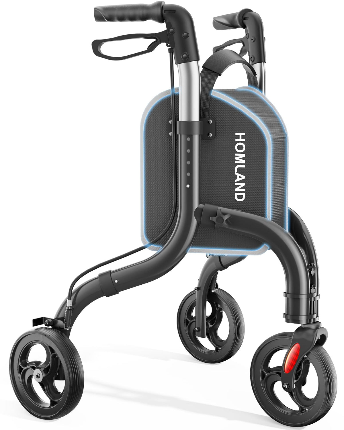 Foldable 3 Wheel Walkers Lightweight Aluminum Frame O290510