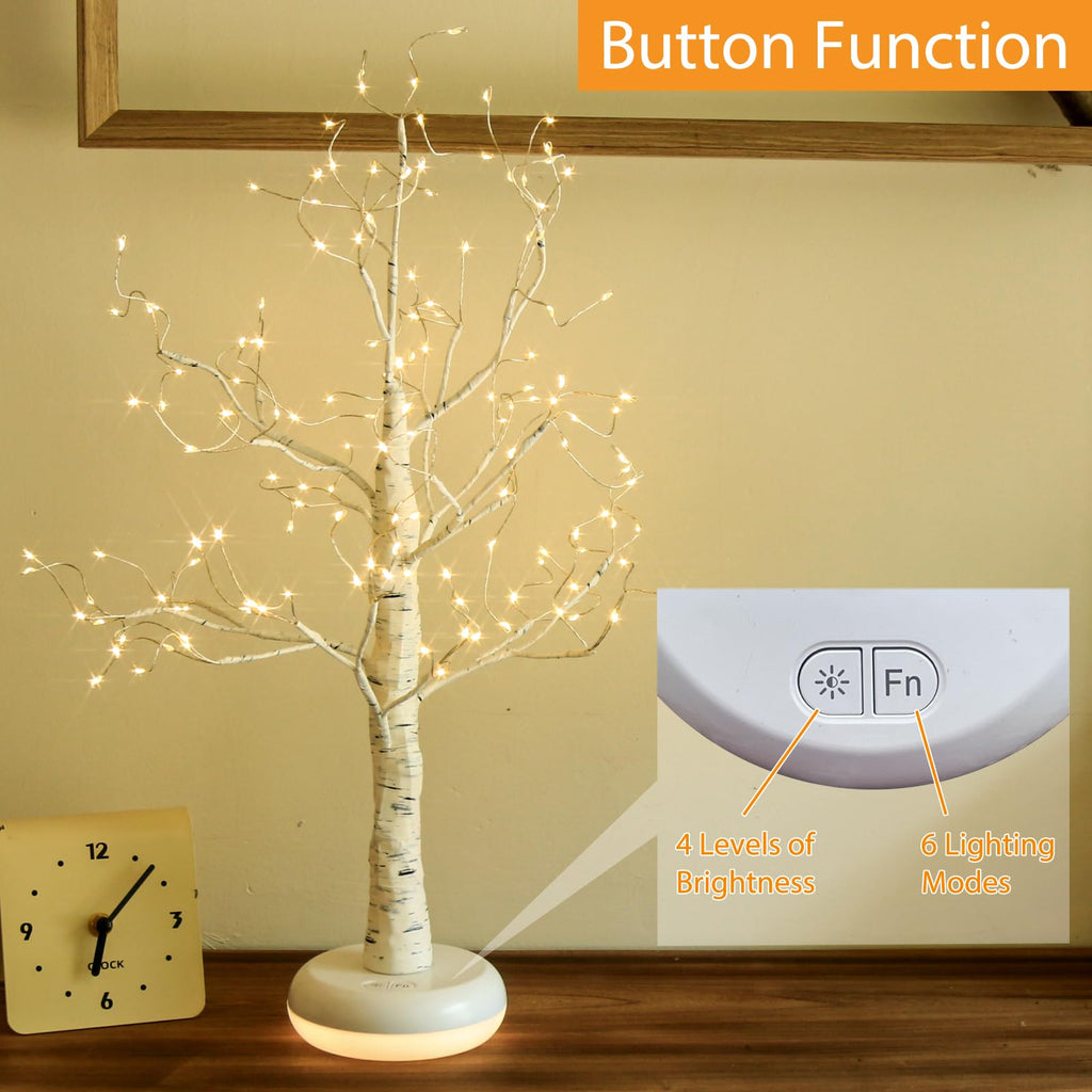 Birch Tree with Lights S294075