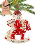 Baby's First Christmas Ornament 2026 Red Horse Z83061