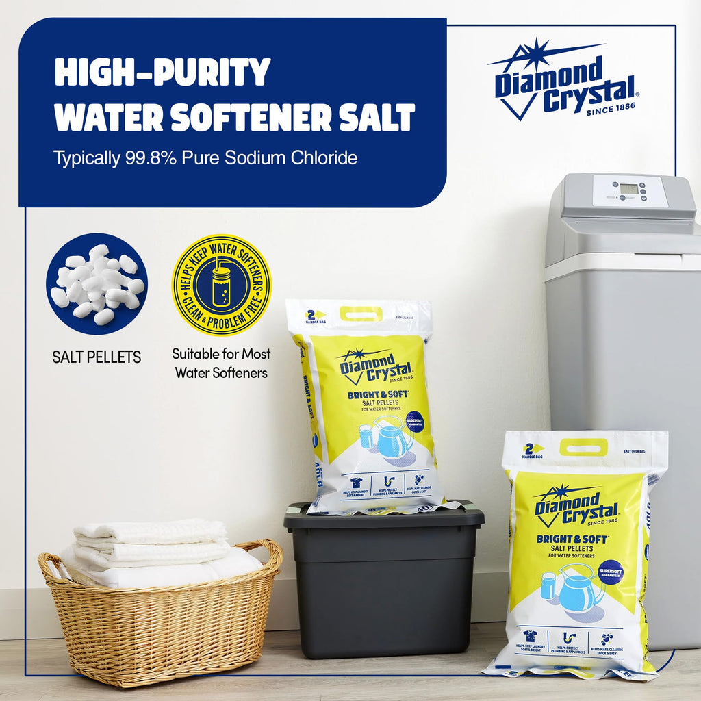 2 Pack Water Softener Salt Pellets, 40 Pounds F134