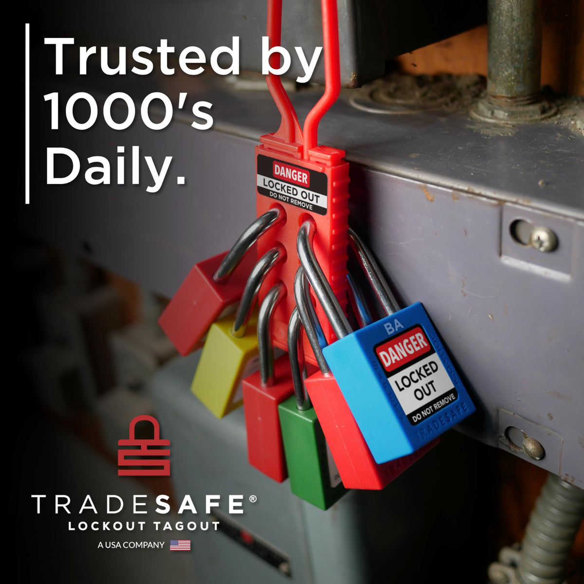 10 Blue Keyed Alike Locks T45589