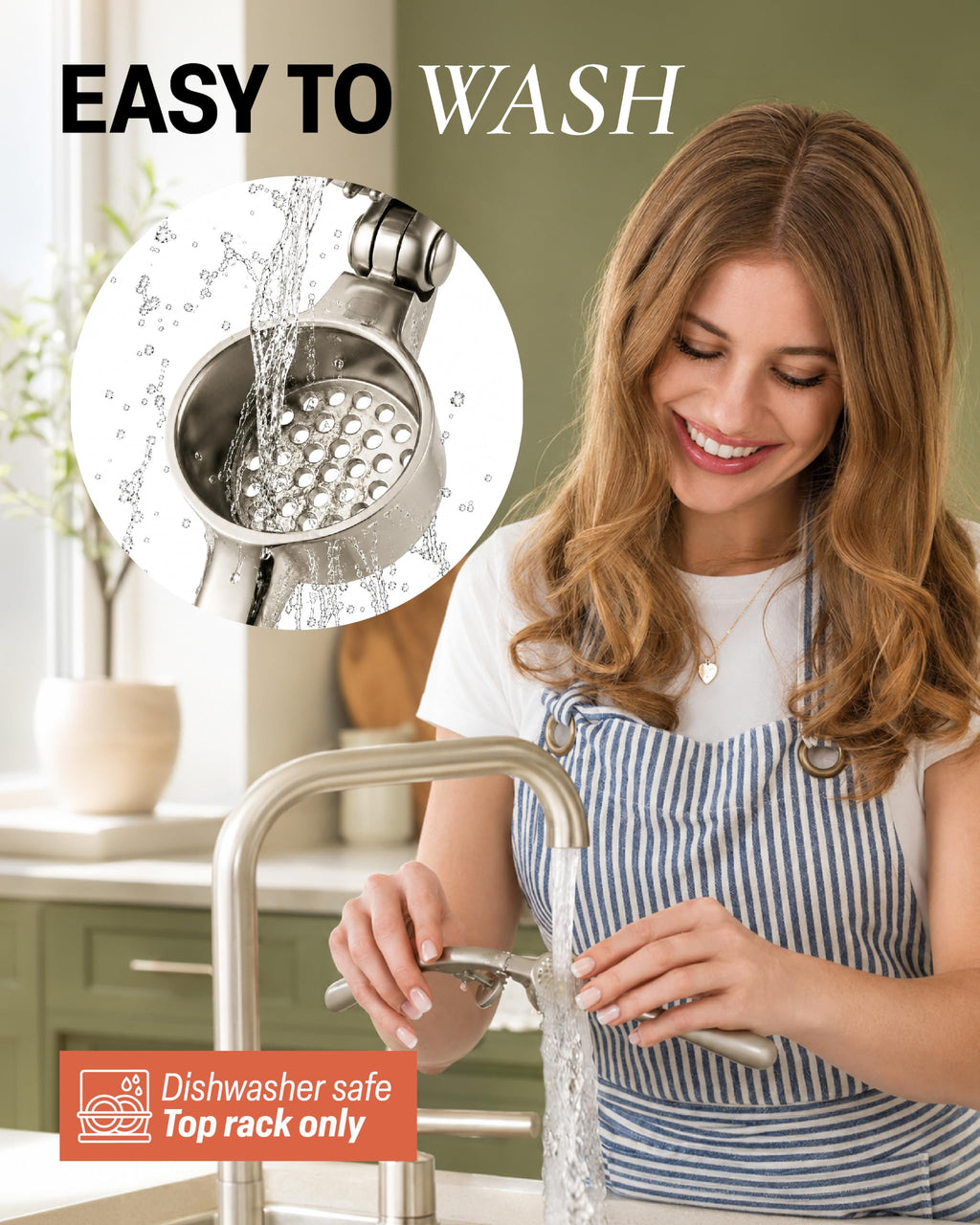 Garlic Press Set with Silicone Peeler & Brush U255889