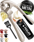 Garlic Press Set with Silicone Peeler & Brush U255889