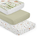 3-Piece Baby Crib Sheets Set Fitted Standard Size J34779