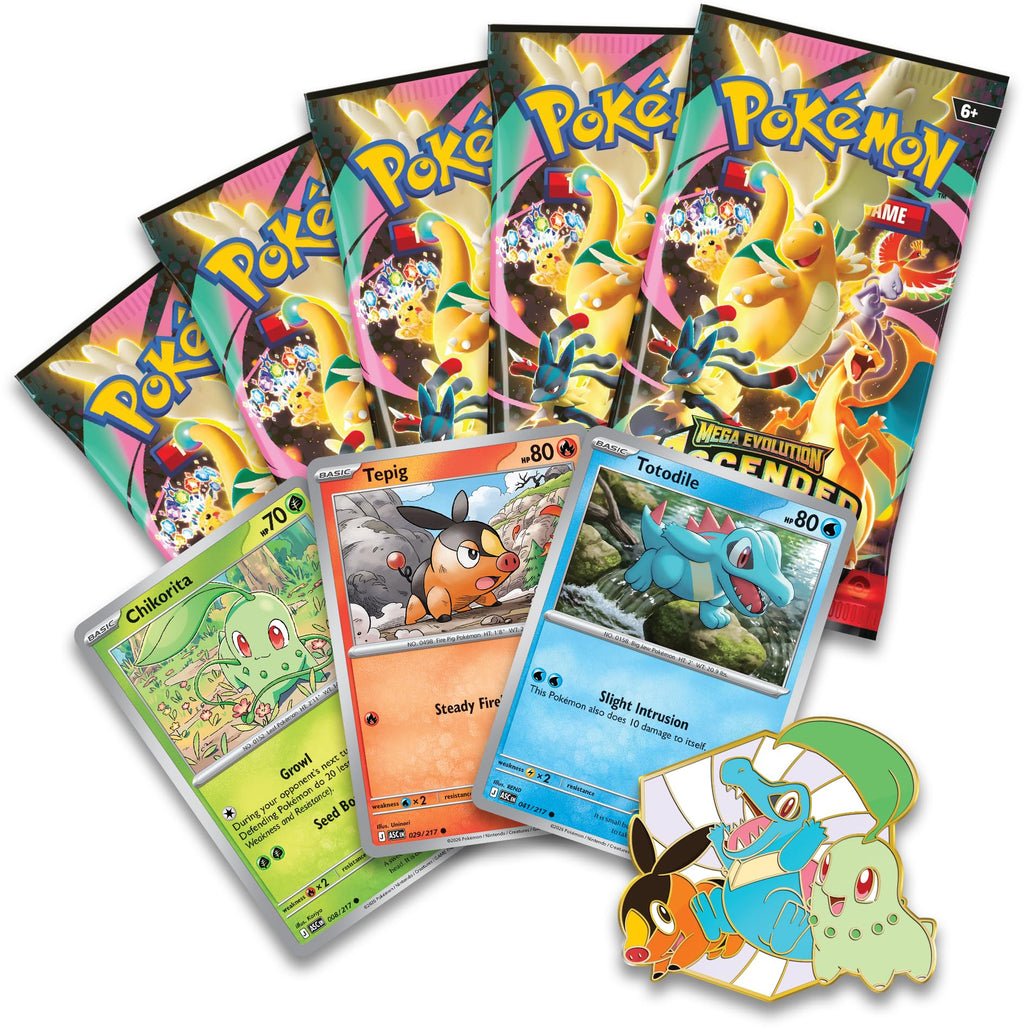 Pokémon TCG 3 Foil Promo Cards 1 Deluxe Pin & 5 Booster Packs J857905