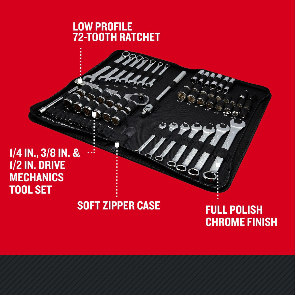 66 Piece Mechanics Tool Set V565