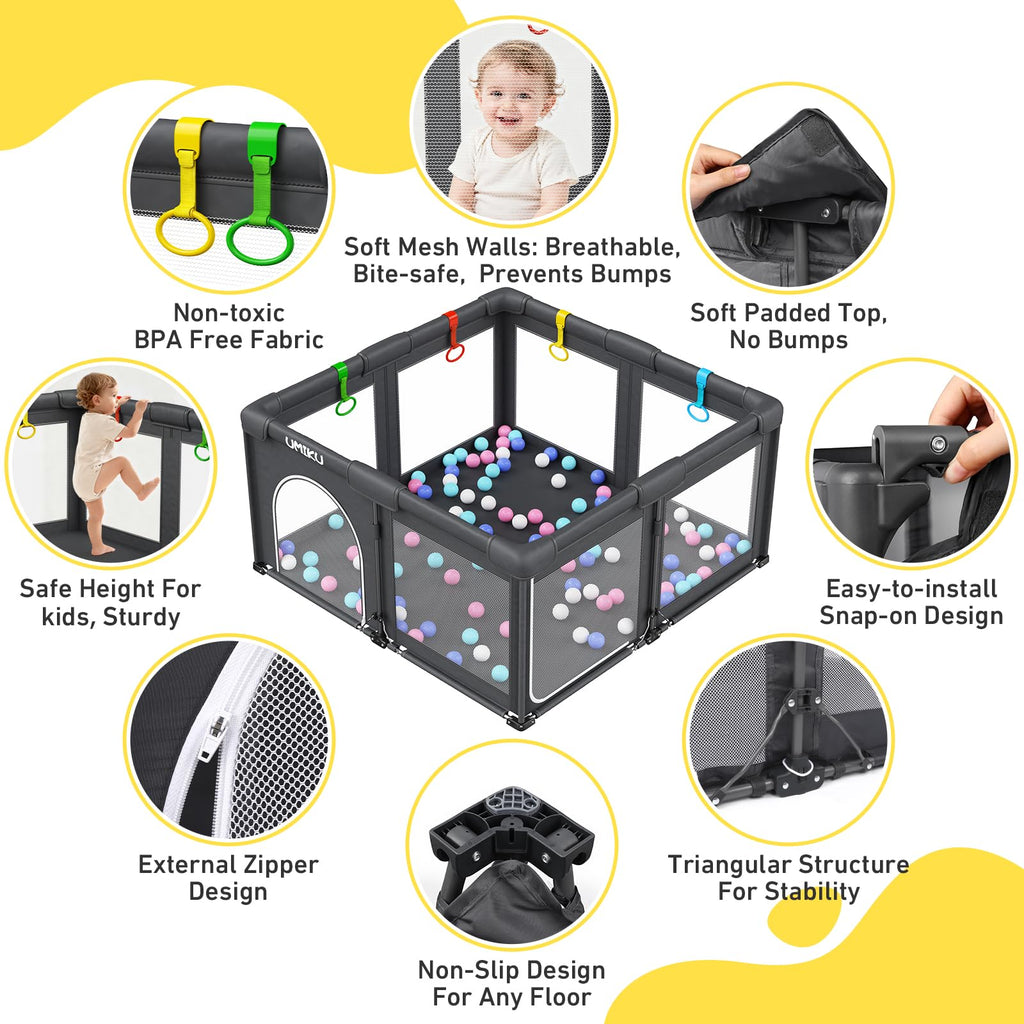 Foldable Baby Playpen 50X50 O194