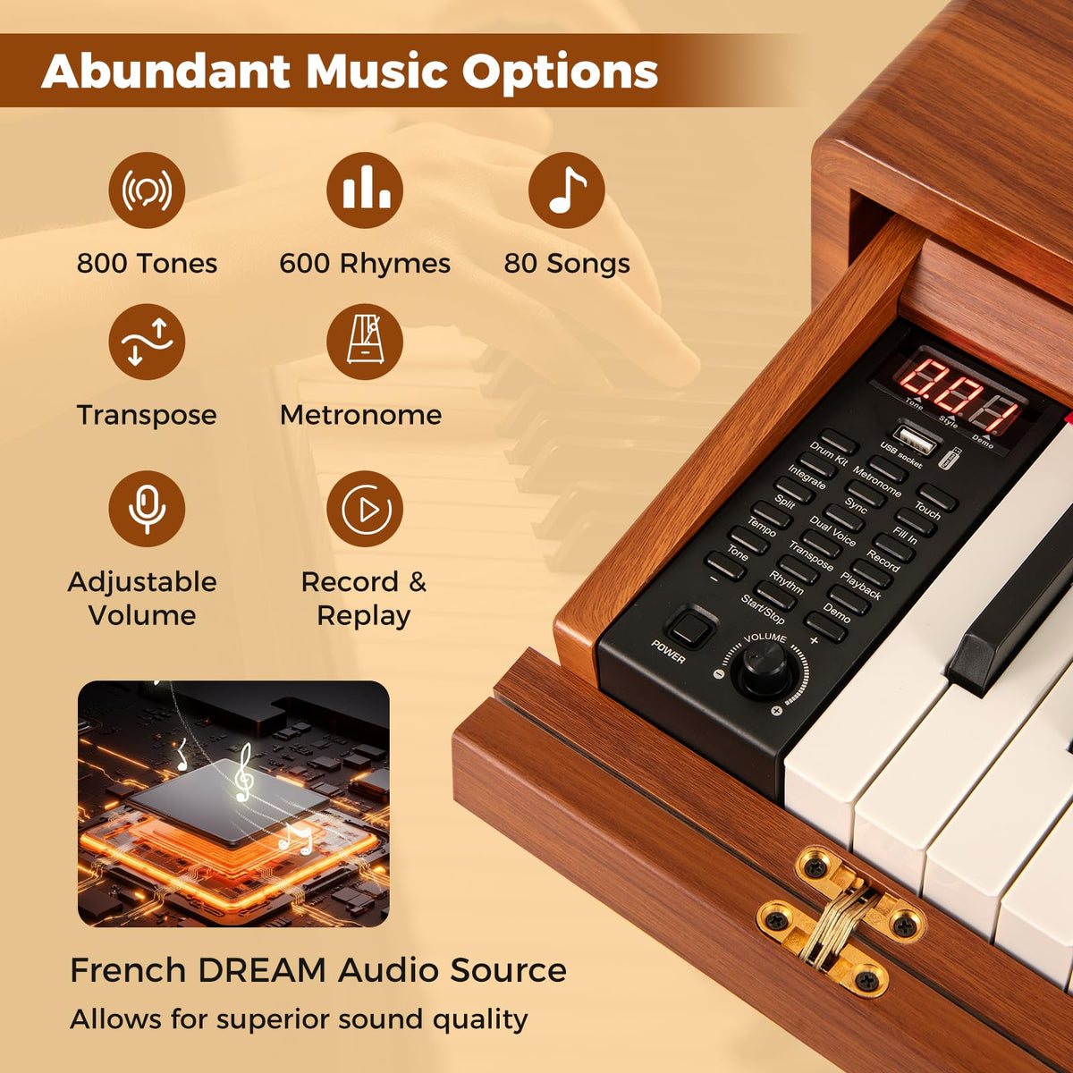 88 Key Weighted Digital Piano with Triple Pedals P578