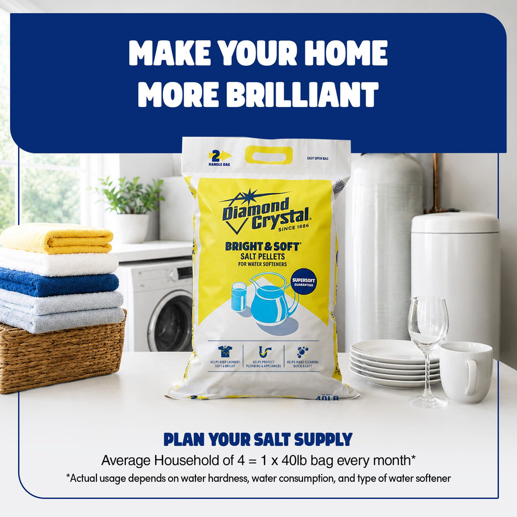 2 Pack Water Softener Salt Pellets, 40 Pounds F134