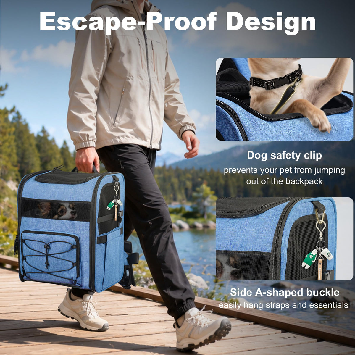 Blue Pet Carrier Backpack R671245