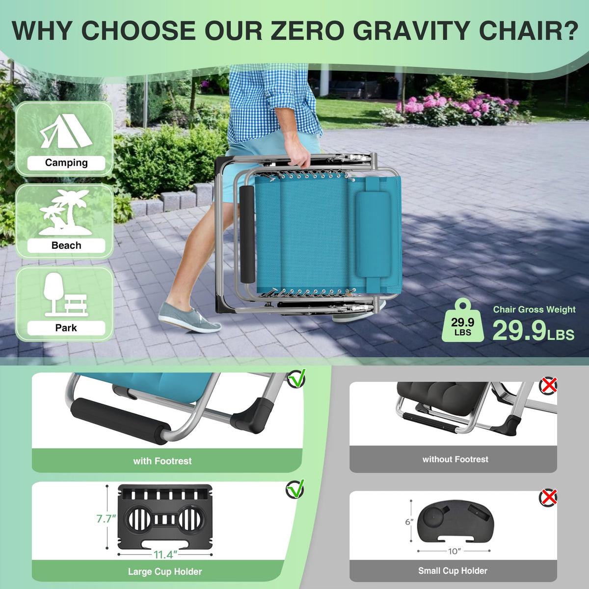 Oversized Zero Gravity Chair D65760