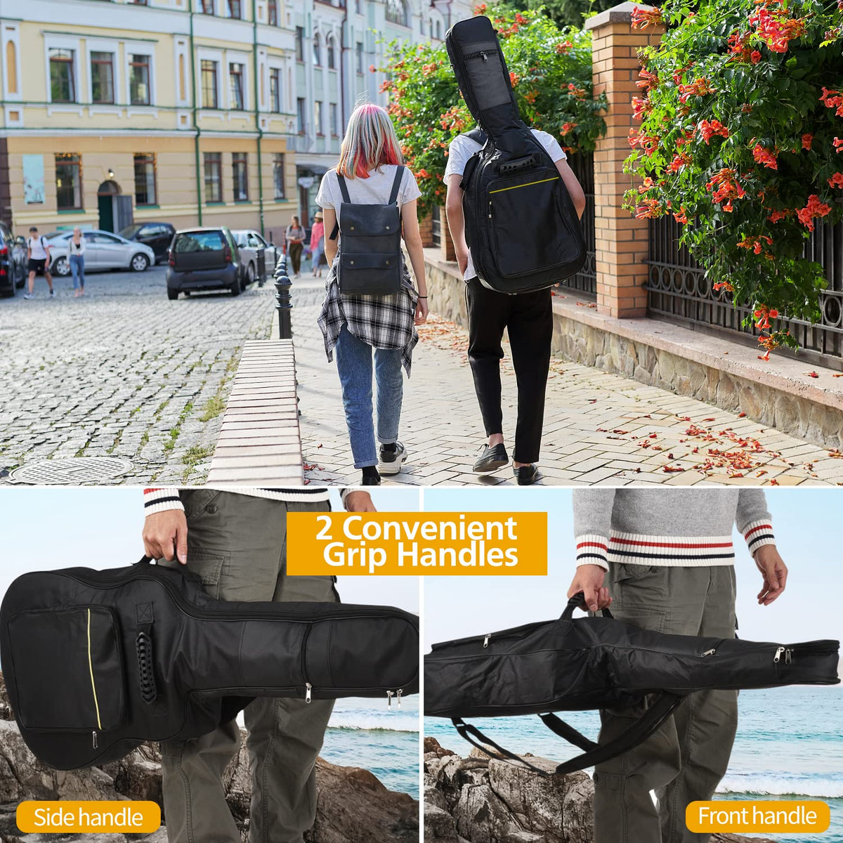 1/2/3 Pack 38-41 Inch Electric & Acoustic Guitar Bags I980176