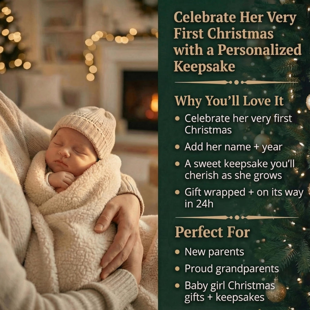 Baby's First Christmas Ornament 2026 Red Horse Z83061