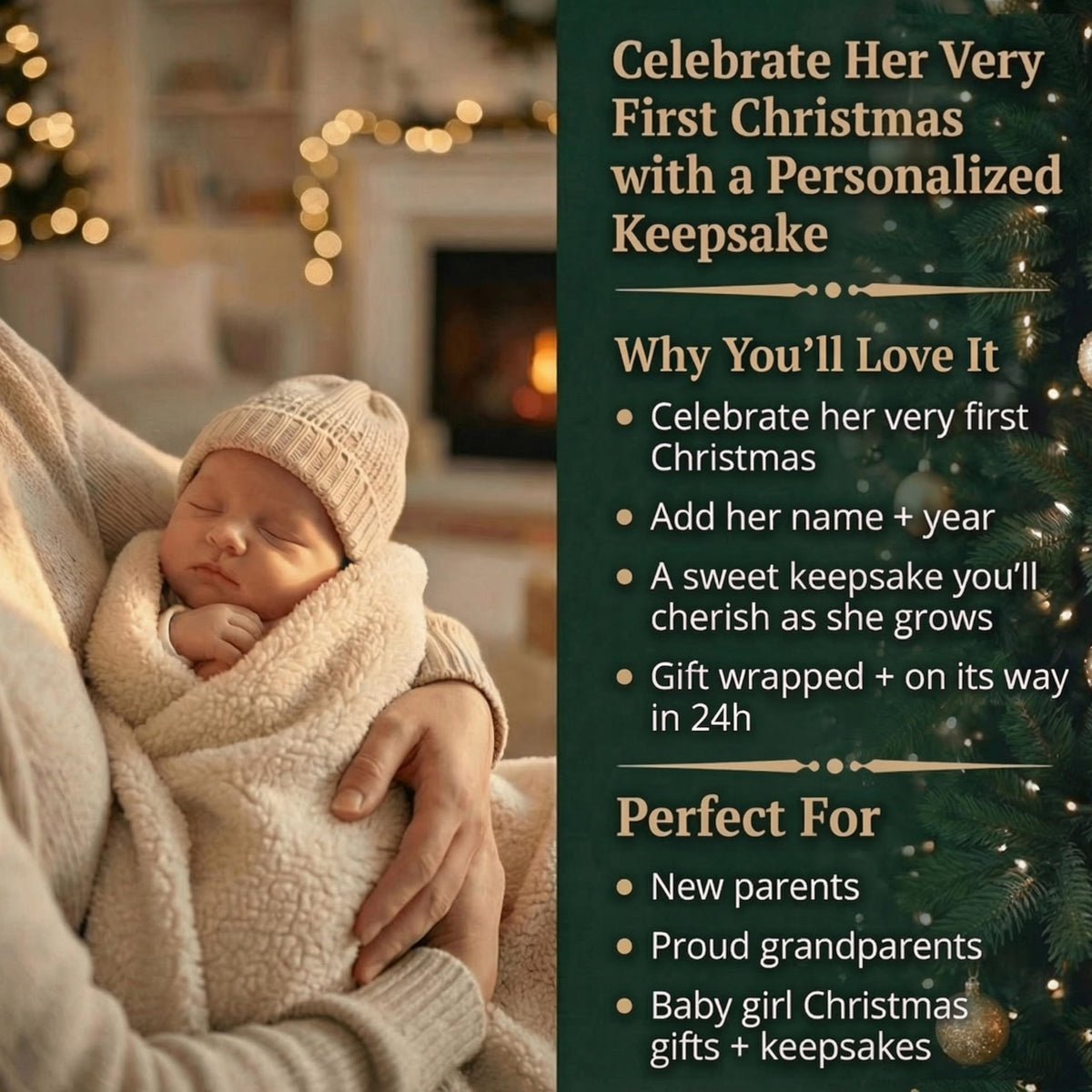 Baby's First Christmas Ornament 2026 Red Horse Z83061